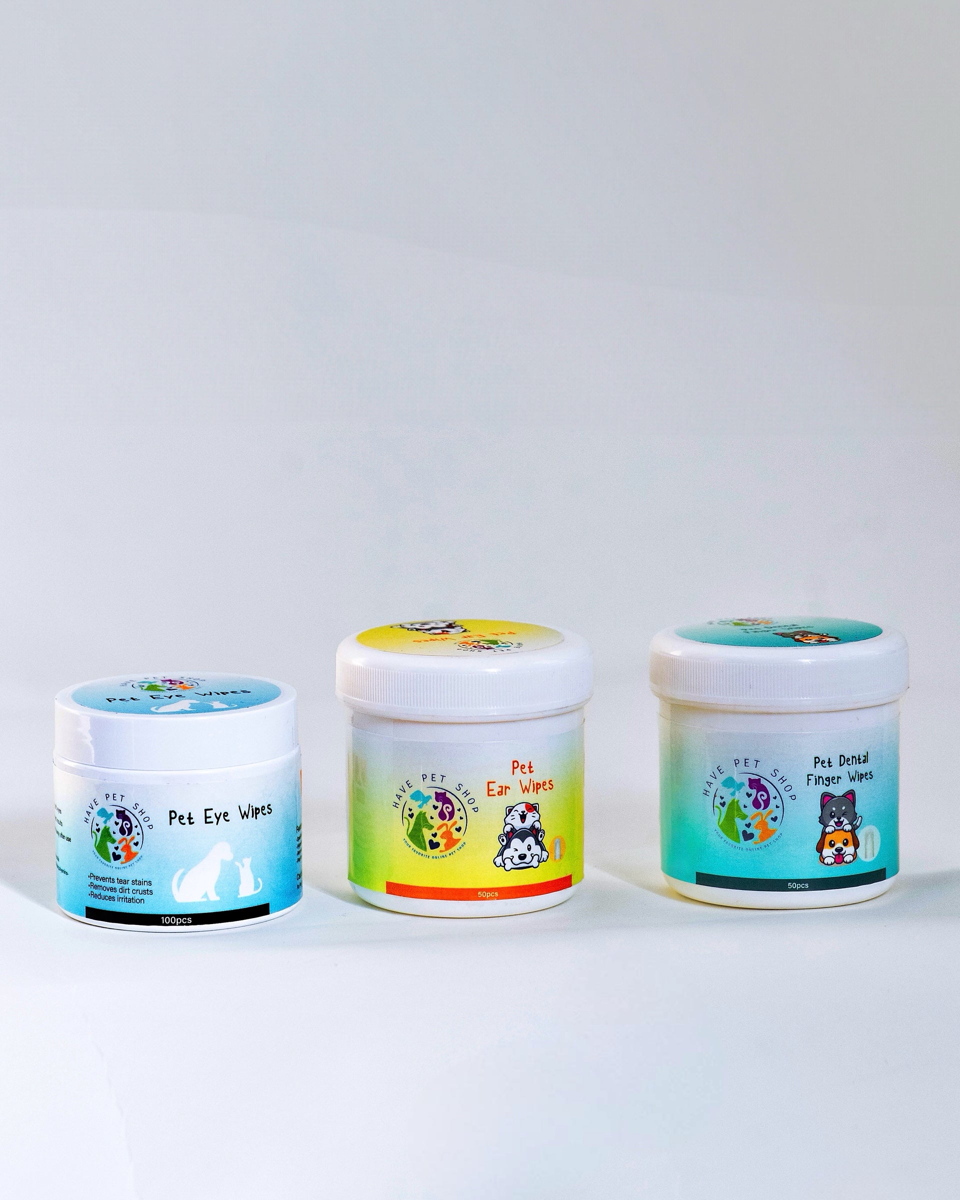 Set Pet Wipes Trio
